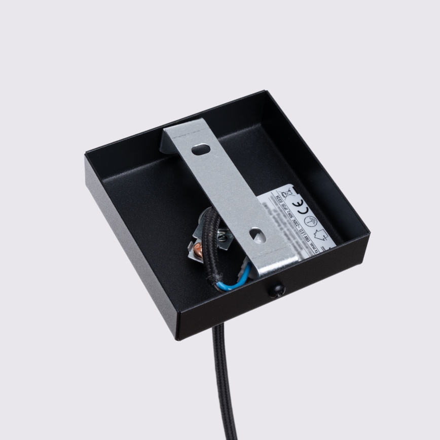 Brilagi - Lustra ar auklu CRESTO 1xGU10/10W/230V melna