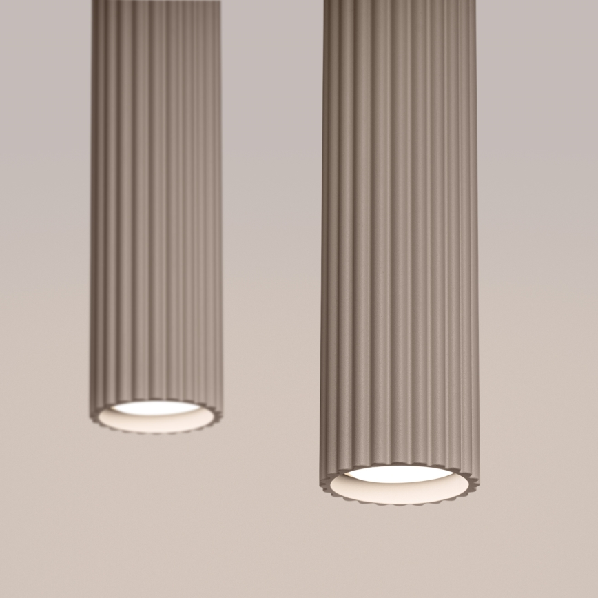 Brilagi - Lustra ar auklu CRESTO 2xGU10/10W/230V taupe