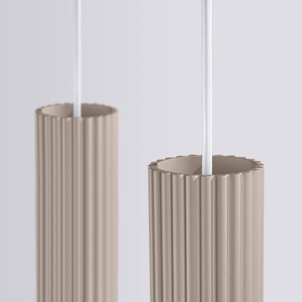 Brilagi - Lustra ar auklu CRESTO 2xGU10/10W/230V taupe