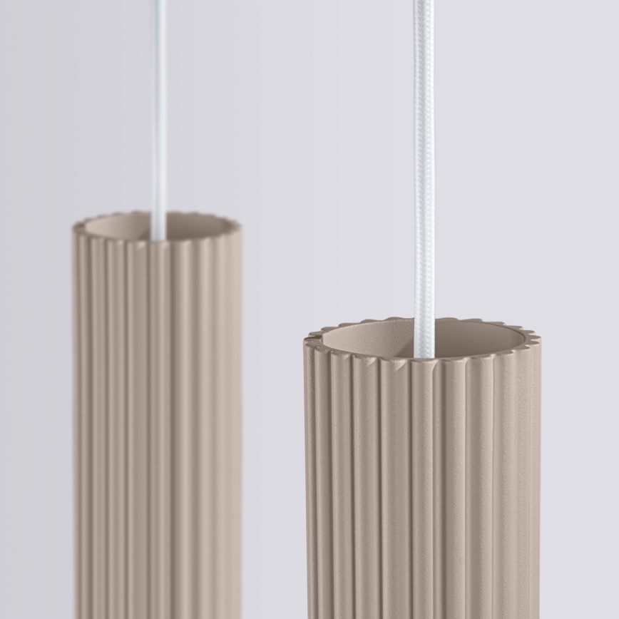Brilagi - Lustra ar auklu CRESTO 2xGU10/10W/230V taupe