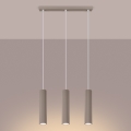 Brilagi - Lustra ar auklu CRESTO 3xGU10/10W/230V taupe