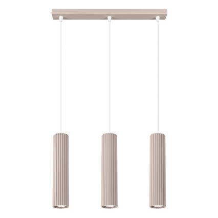 Brilagi - Lustra ar auklu CRESTO 3xGU10/10W/230V taupe