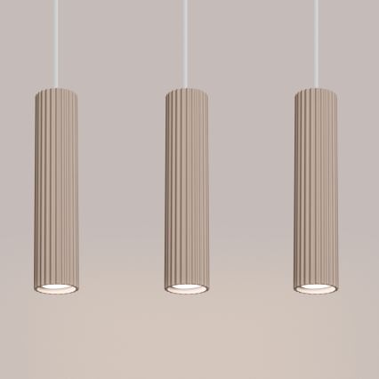 Brilagi - Lustra ar auklu CRESTO 3xGU10/10W/230V taupe