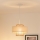 Brilagi - Lustra ar auklu DALLAS 1xE27/15W/230V d. 30 cm brūna/krēmkrāsa/balta