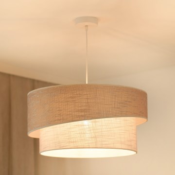 Brilagi - Lustra ar auklu DOVER SHINE 1xE27/15W/230V d. 50 cm pelēka/krēmkrāsa