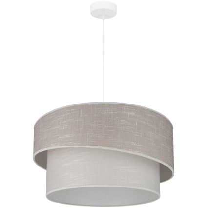 Brilagi - Lustra ar auklu DOVER SHINE 1xE27/15W/230V d. 50 cm pelēka/krēmkrāsa