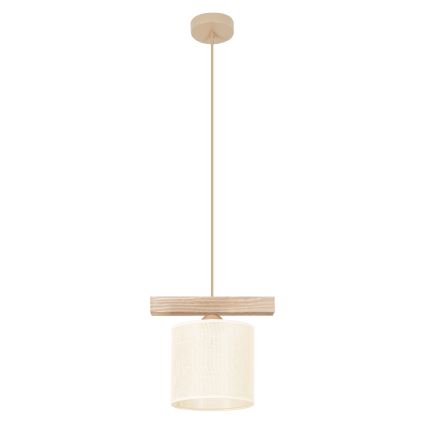 Brilagi - Lustra ar auklu FOREST 1xE27/15W/230V priede/brūna/krēmkrāsa
