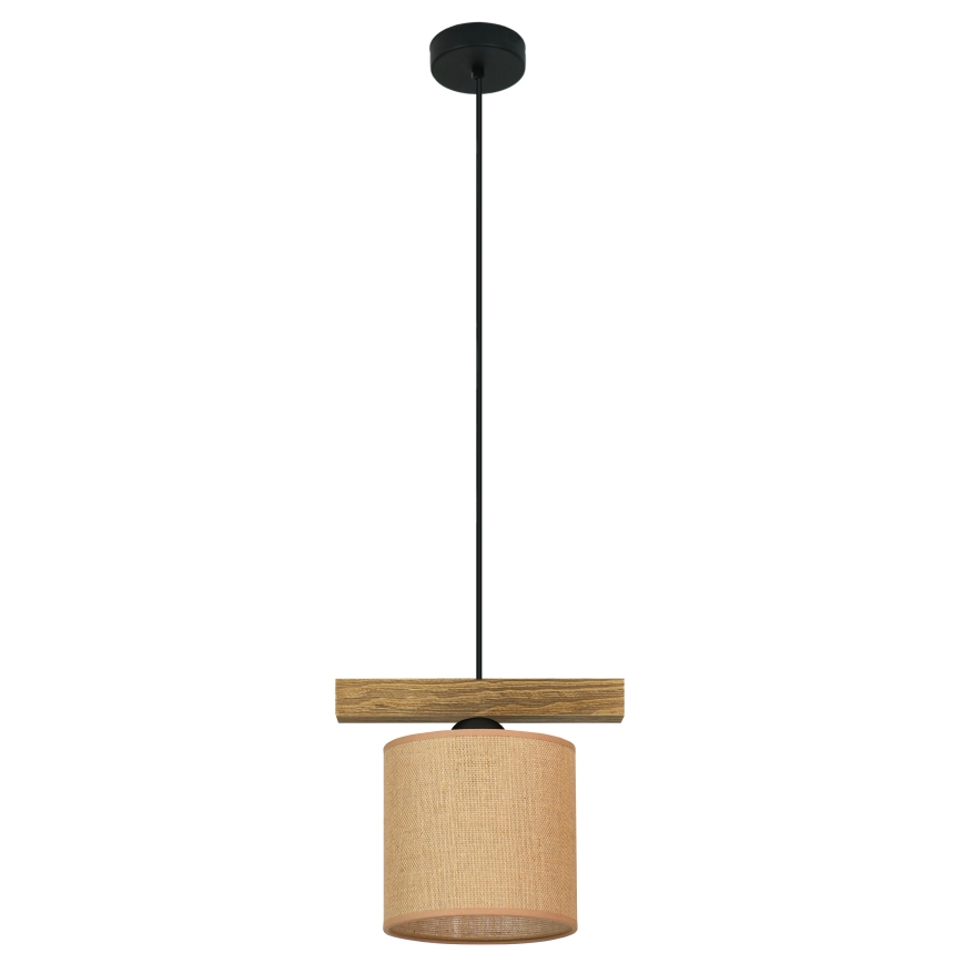 Brilagi - Lustra ar auklu FOREST 1xE27/15W/230V priede/brūna/melna