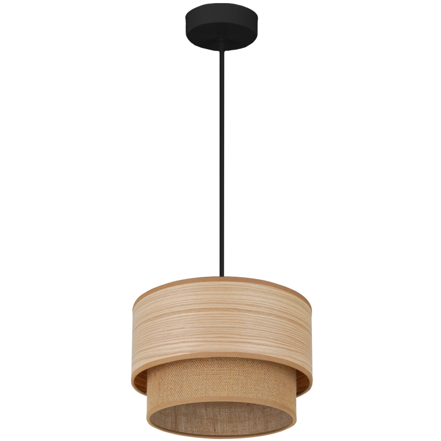 Brilagi - Lustra ar auklu MONTANA BOHO 1xE27/15W/230V d. 25 cm brūna/melna