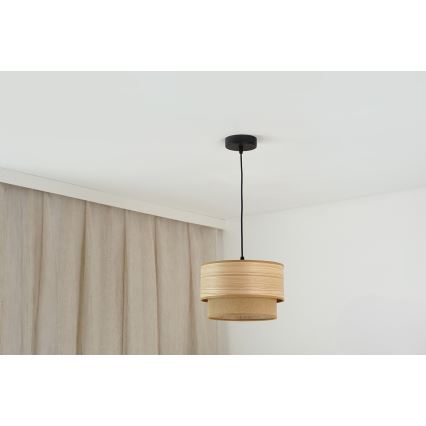 Brilagi - Lustra ar auklu MONTANA BOHO 1xE27/15W/230V d. 25 cm brūna/melna