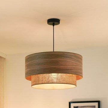 Brilagi - Lustra ar auklu MONTANA BOHO 1xE27/15W/230V d. 45 cm brūna/melna