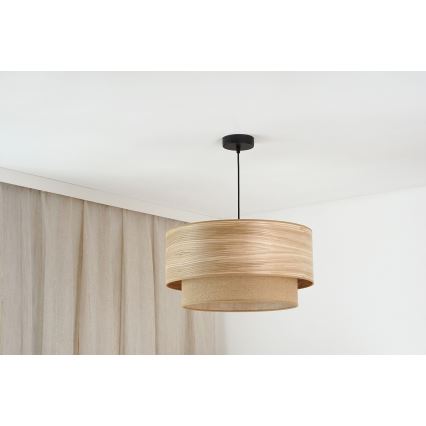 Brilagi - Lustra ar auklu MONTANA BOHO 1xE27/15W/230V d. 45 cm brūna/melna