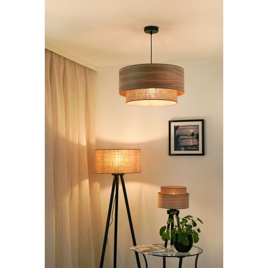 Brilagi - Lustra ar auklu MONTANA BOHO 1xE27/15W/230V d. 45 cm brūna/melna