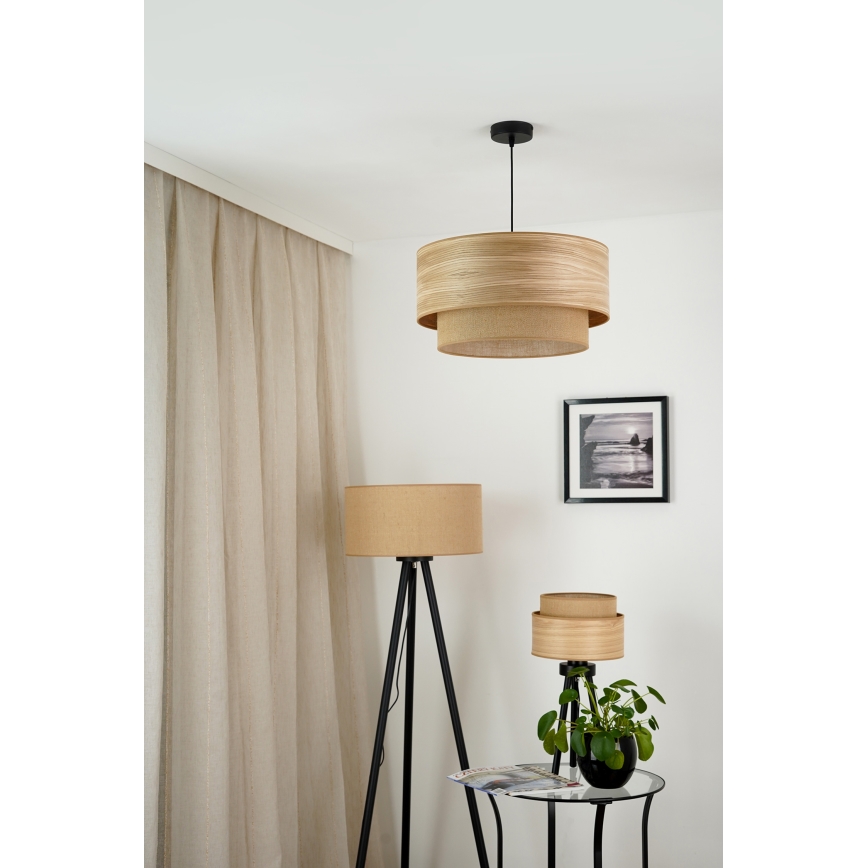 Brilagi - Lustra ar auklu MONTANA BOHO 1xE27/15W/230V d. 45 cm brūna/melna