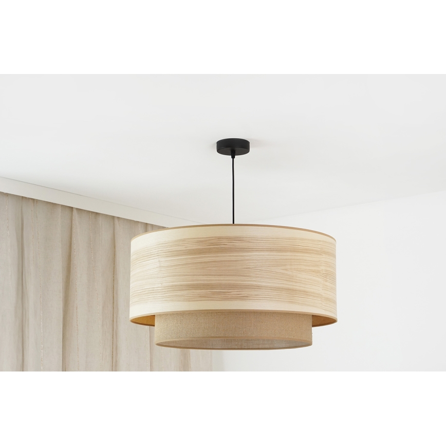 Brilagi - Lustra ar auklu MONTANA BOHO 1xE27/15W/230V d. 60 cm brūna/melna