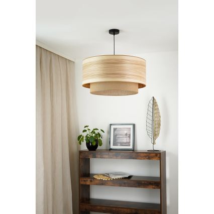Brilagi - Lustra ar auklu MONTANA BOHO 1xE27/15W/230V d. 60 cm brūna/melna