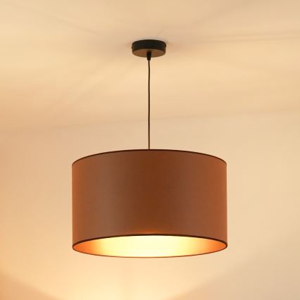 Brilagi - Lustra ar auklu OREGON ROLLER VEGE 1xE27/15W/230V d. 45 cm brūna