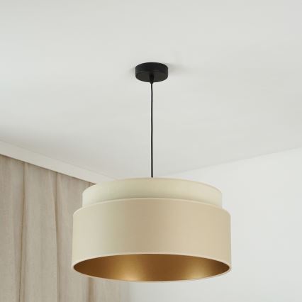Brilagi - Lustra ar auklu OREGON VEGE 1xE27/15W/230V d. 45 cm bēša