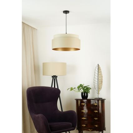 Brilagi - Lustra ar auklu OREGON VEGE 1xE27/15W/230V d. 45 cm bēša