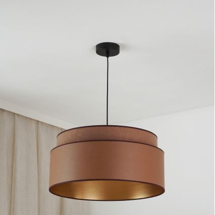 Brilagi - Lustra ar auklu OREGON VEGE 1xE27/15W/230V d. 45 cm brūna