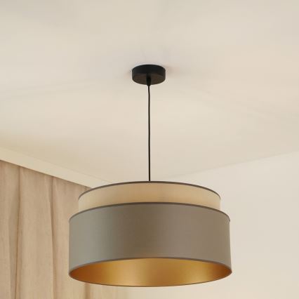 Brilagi - Lustra ar auklu OREGON VEGE 1xE27/15W/230V d. 45 cm pelēka