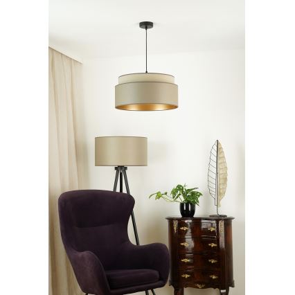 Brilagi - Lustra ar auklu OREGON VEGE 1xE27/15W/230V d. 45 cm pelēka