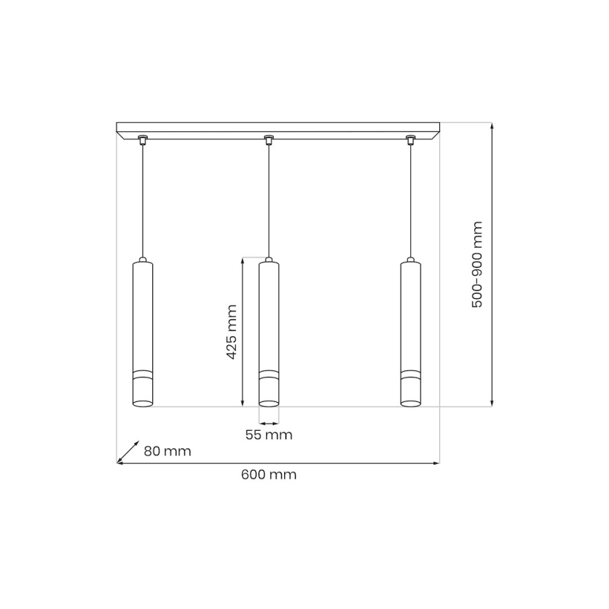 Brilagi - Lustra ar auklu POKER 3xGU10/25W/230V bēša/zelta