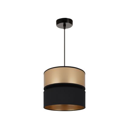 Brilagi - Lustra ar auklu ROYAL 1xE27/15W/230V d. 25 cm melna/zelta
