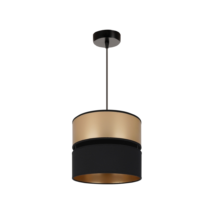 Brilagi - Lustra ar auklu ROYAL 1xE27/15W/230V d. 25 cm melna/zelta
