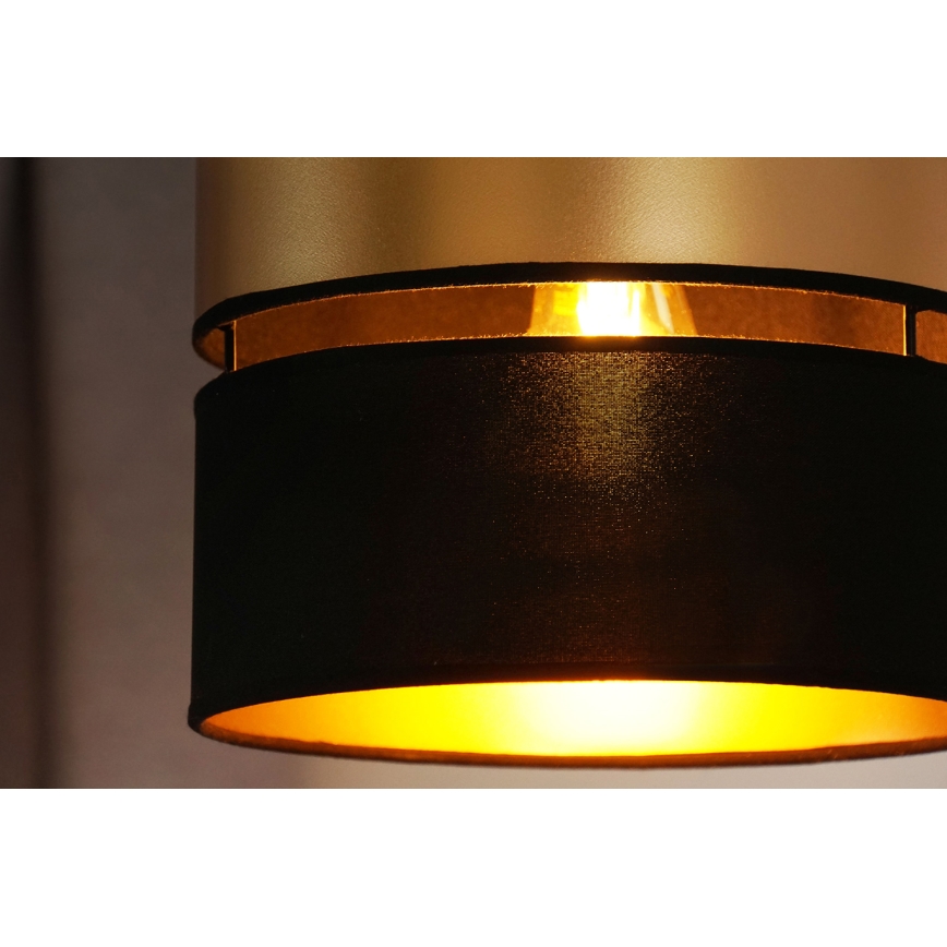 Brilagi - Lustra ar auklu ROYAL 1xE27/15W/230V d. 25 cm melna/zelta