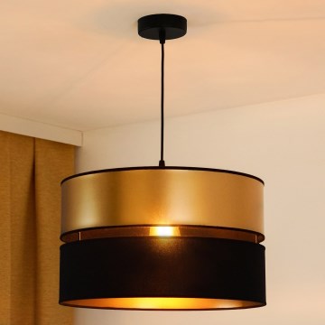 Brilagi - Lustra ar auklu ROYAL 1xE27/15W/230V d. 40 cm melna/zelta