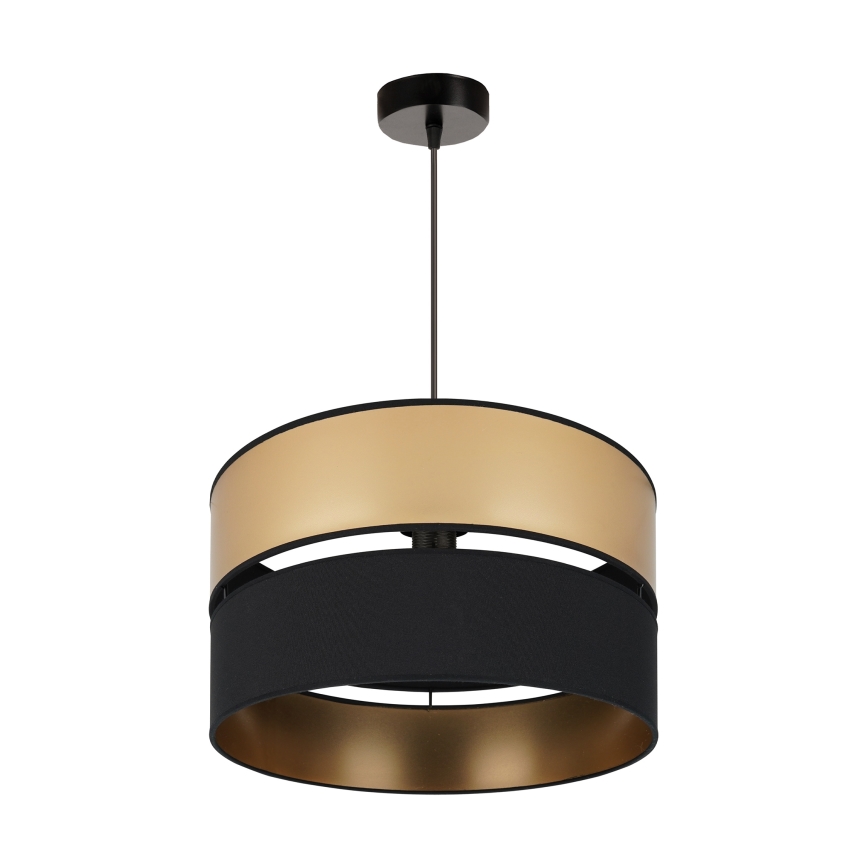 Brilagi - Lustra ar auklu ROYAL 1xE27/15W/230V d. 40 cm melna/zelta