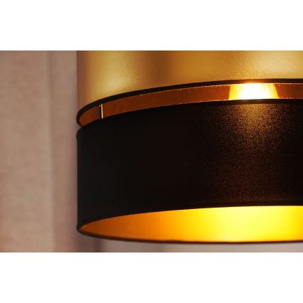 Brilagi - Lustra ar auklu ROYAL 1xE27/15W/230V d. 40 cm melna/zelta