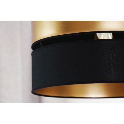 Brilagi - Lustra ar auklu ROYAL 1xE27/15W/230V d. 40 cm melna/zelta