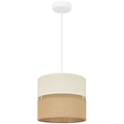 Brilagi - Lustra ar auklu ROYAL YUTE 1xE27/15W/230V d. 25 cm bēša/krēmkrāsa