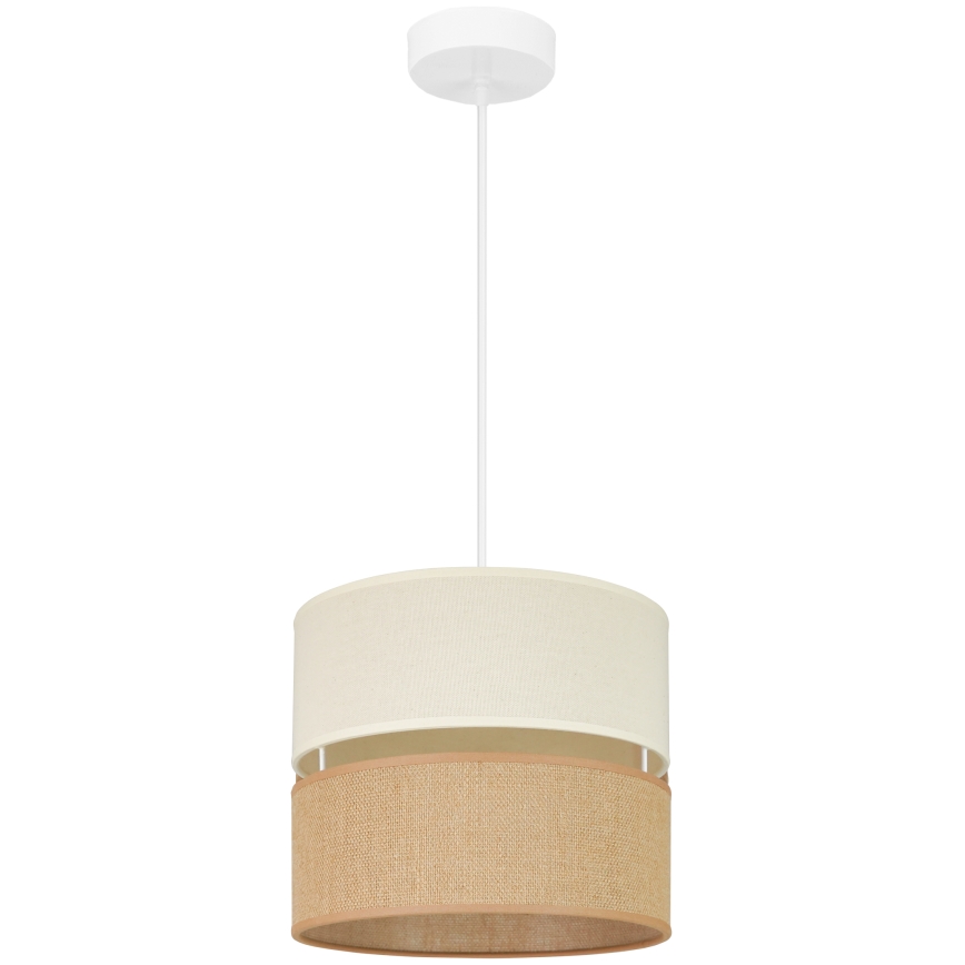 Brilagi - Lustra ar auklu ROYAL YUTE 1xE27/15W/230V d. 25 cm bēša/krēmkrāsa