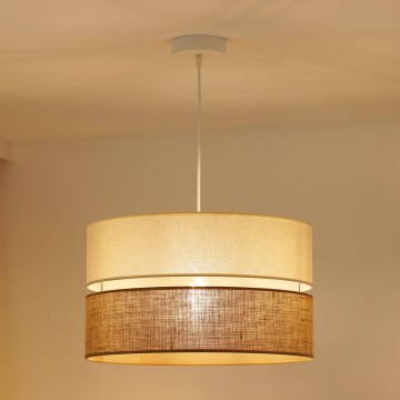 Brilagi - Lustra ar auklu ROYAL YUTE 1xE27/15W/230V d. 40 cm bēša/krēmkrāsa