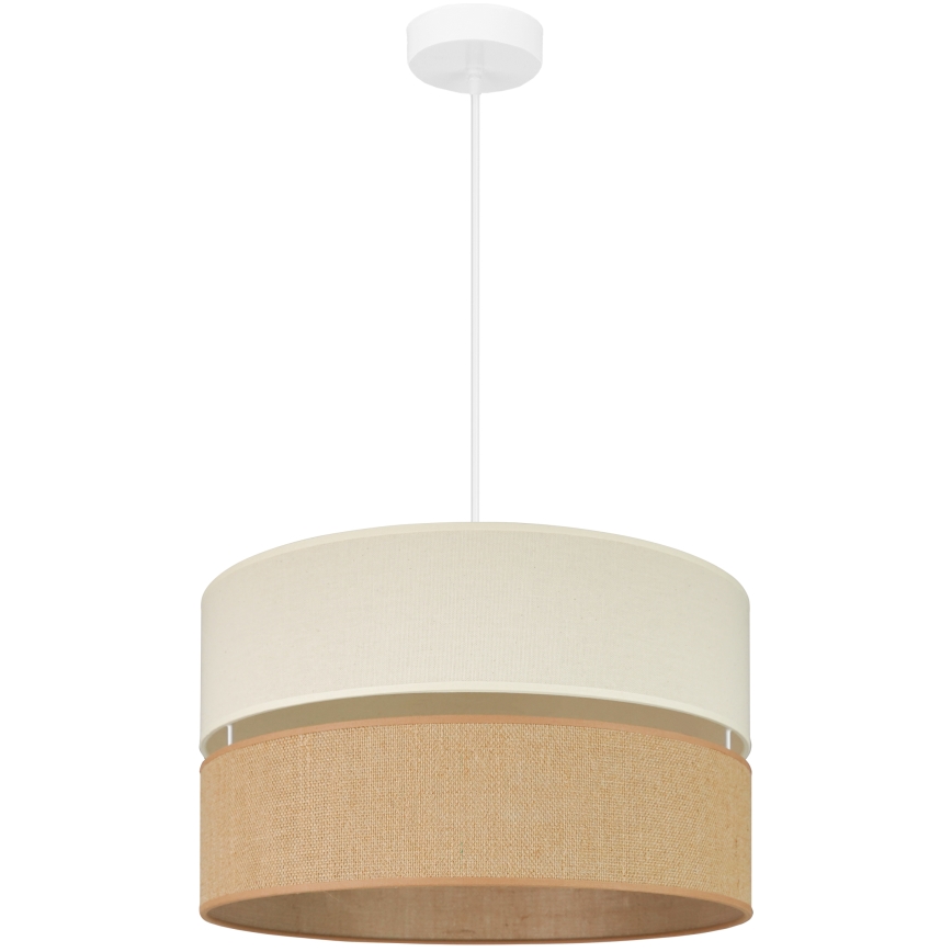 Brilagi - Lustra ar auklu ROYAL YUTE 1xE27/15W/230V d. 40 cm bēša/krēmkrāsa