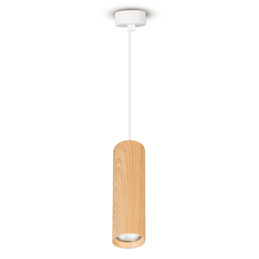 Brilagi - Lustra ar auklu SELE 1xGU10/30W/230V balta/ozolkoka dekors