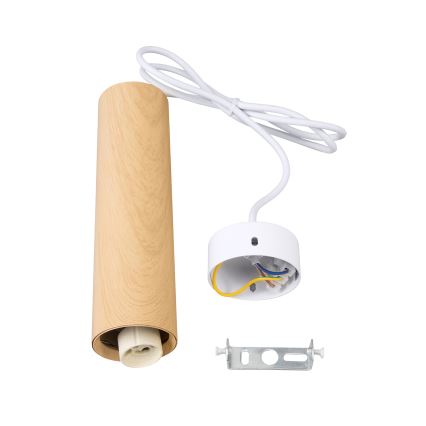 Brilagi - Lustra ar auklu SELE 1xGU10/30W/230V balta/ozolkoka dekors