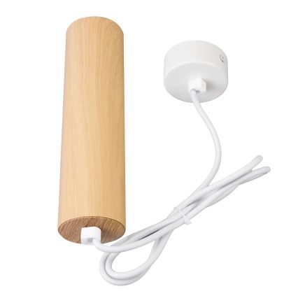 Brilagi - Lustra ar auklu SELE 1xGU10/30W/230V balta/ozolkoka dekors