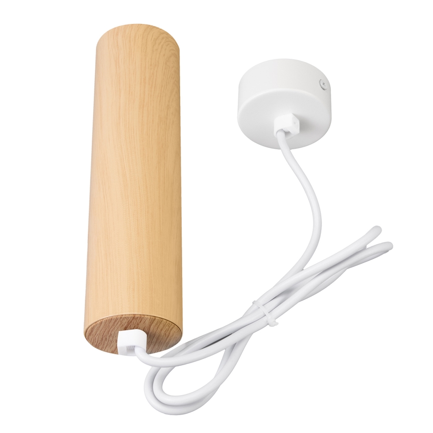 Brilagi - Lustra ar auklu SELE 1xGU10/30W/230V balta/ozolkoka dekors