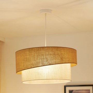 Brilagi - Lustra ar auklu SHINE 1xE27/15W/230V d. 50 cm bēša/krēmkrāsa
