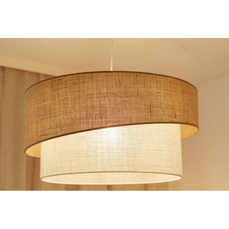Brilagi - Lustra ar auklu SHINE 1xE27/15W/230V d. 50 cm bēša/krēmkrāsa