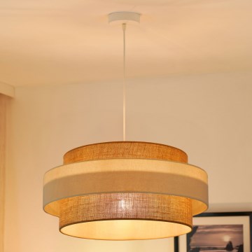 Brilagi - Lustra ar auklu SPACE LIGHT 1xE27/15W/230V d. 50 cm bēša/krēmkrāsa