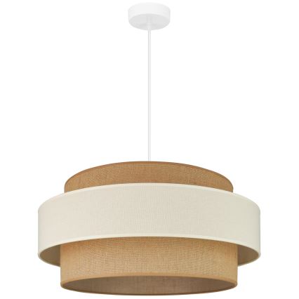Brilagi - Lustra ar auklu SPACE LIGHT 1xE27/15W/230V d. 50 cm bēša/krēmkrāsa