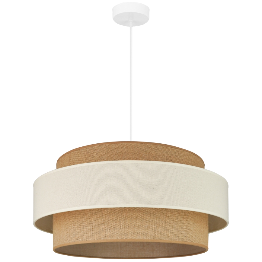 Brilagi - Lustra ar auklu SPACE LIGHT 1xE27/15W/230V d. 50 cm bēša/krēmkrāsa