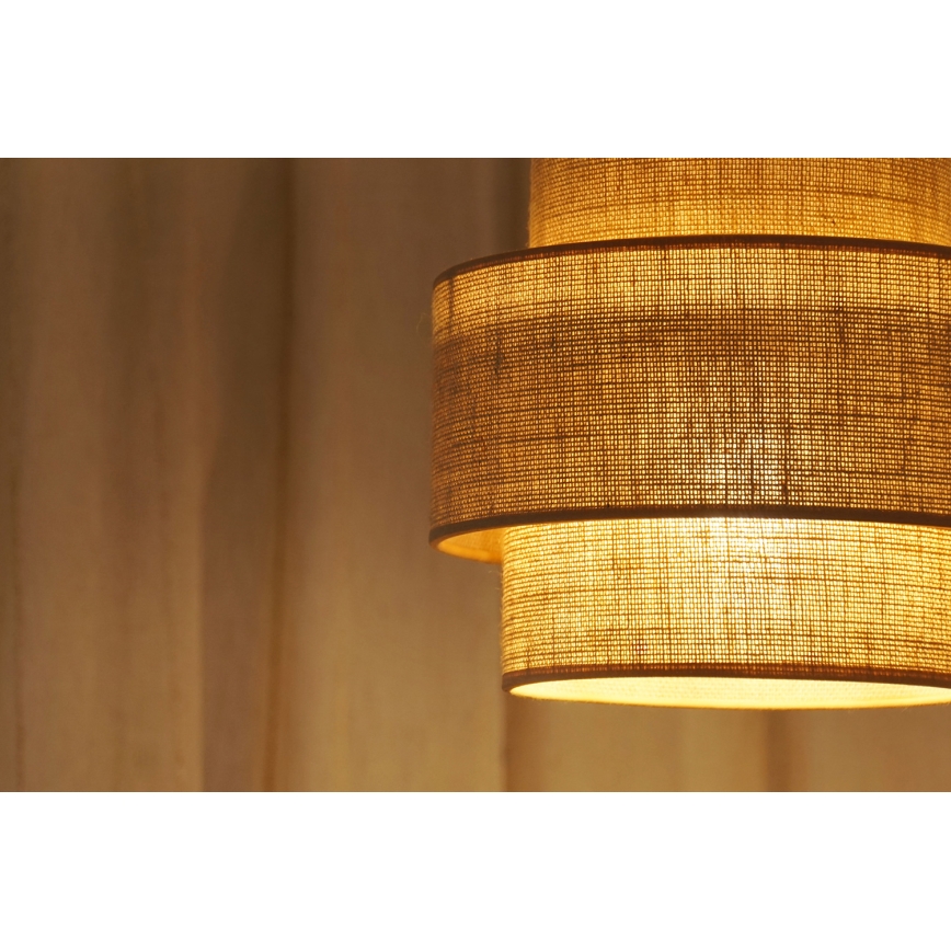 Brilagi - Lustra ar auklu SPACE YUTE 1xE27/15W/230V d. 25 cm bēša/balta