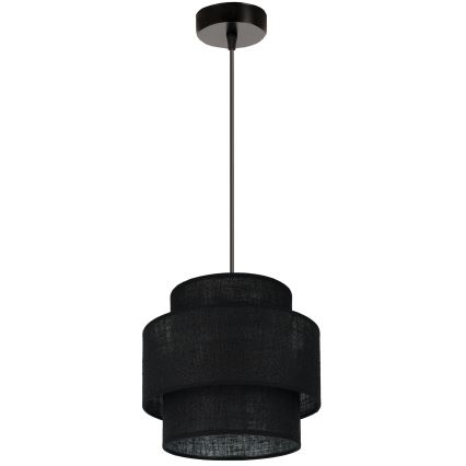 Brilagi - Lustra ar auklu SPACE YUTE 1xE27/15W/230V d. 25 cm melna