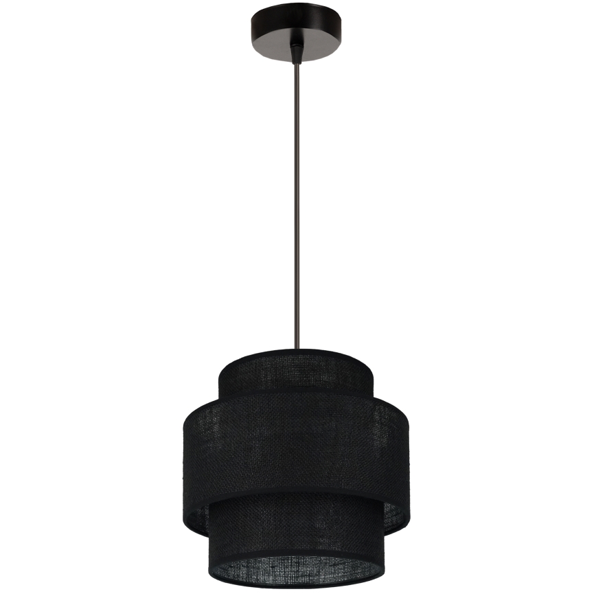 Brilagi - Lustra ar auklu SPACE YUTE 1xE27/15W/230V d. 25 cm melna